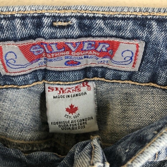 Vintage Silver Jean Capri Pants Denim 29 - Picture 6 of 9